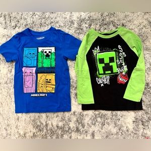 Minecraft shirts Size 4